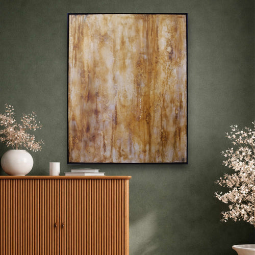 Gemälde "Liquid Decay IV" (Original, gerahmt) 100x80 cm