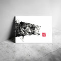 Limitierter Kunstdruck "Wolfsbarsch" Din A5